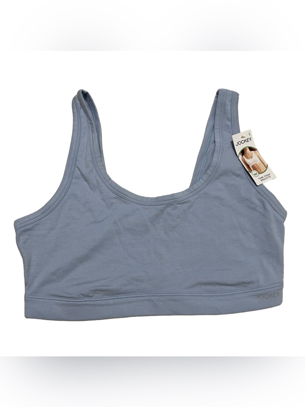 Jockey Light Blue Wireless Scoop-Neck Bralette